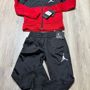 Nike Kids Black Sweatpants with White Jumpman Logo